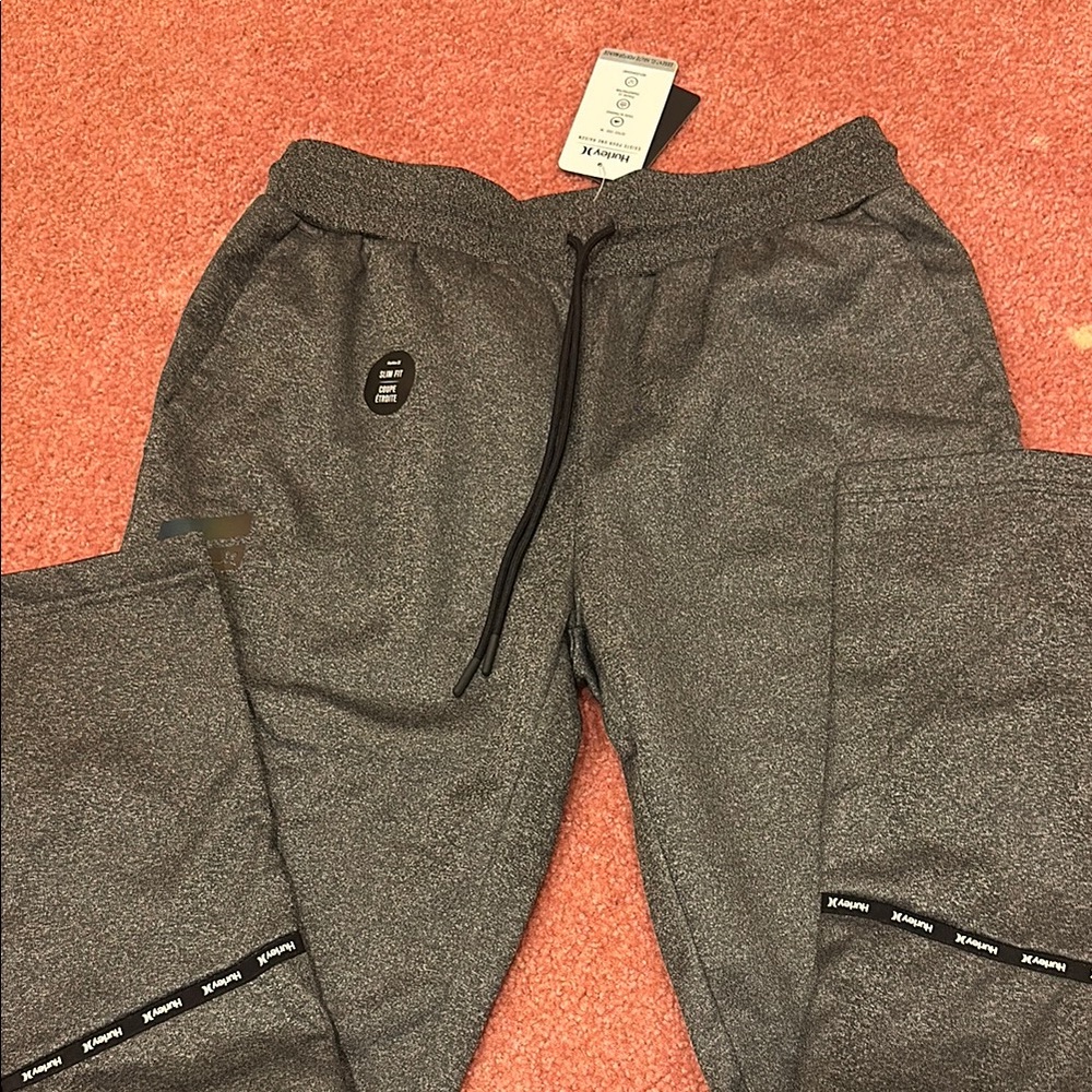 NWT Black Heather Hurley Joggers